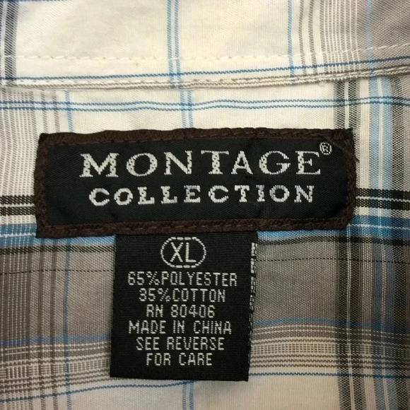 Montage Youth XL Button Front Short Sleeve Shirt - Picture 6 of 6